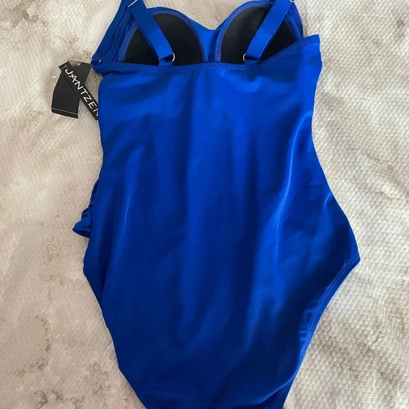 Jantzen Royal Blue One Piece Swimsuit Size 8 - Picture 8 of 15